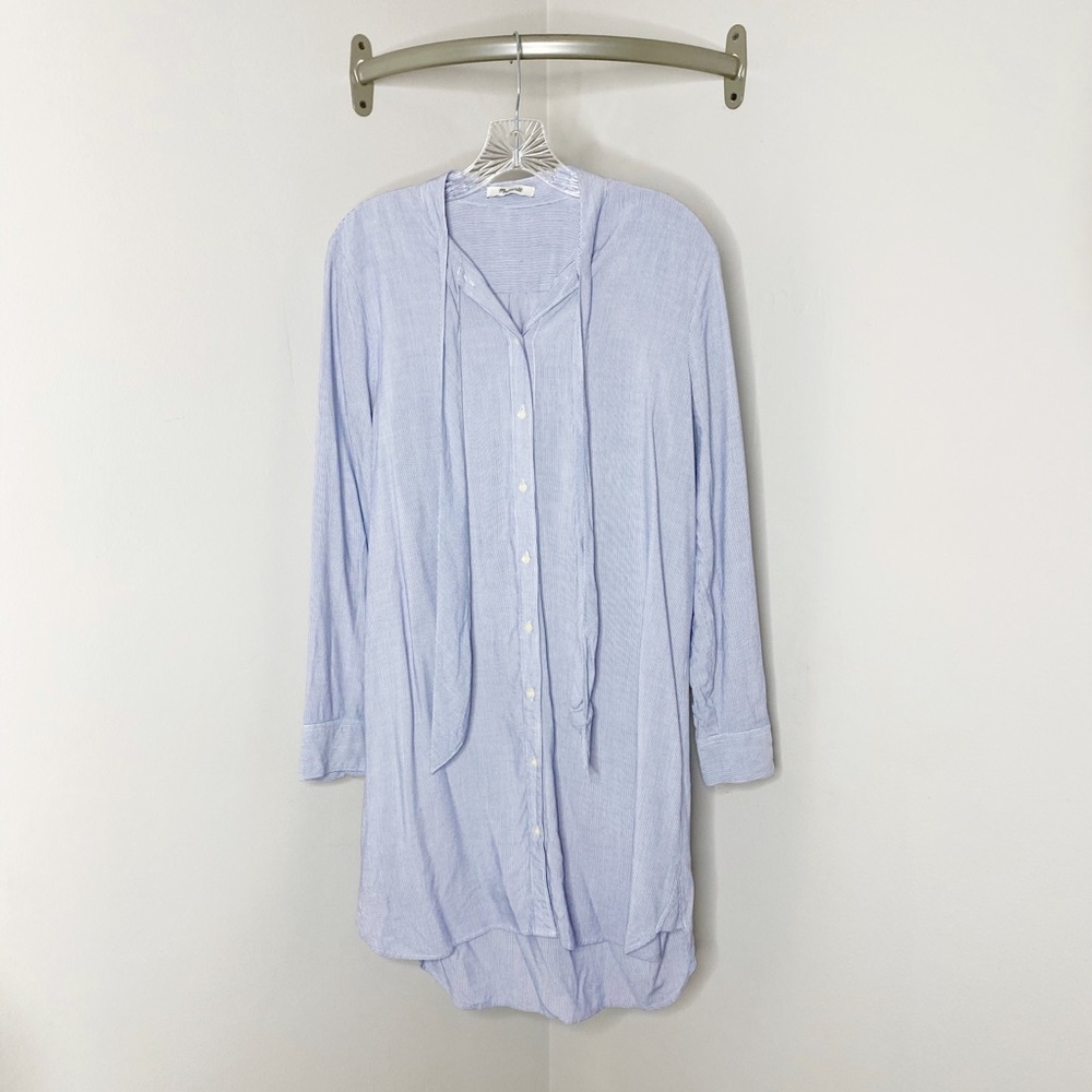 Madewell Striped Button Down Tunic Dress M